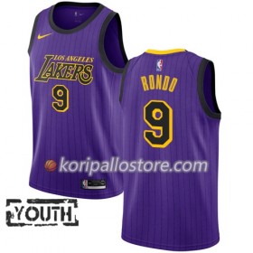 Los Angeles Lakers Rajon Rondo 9 2018-19 Nike City Edition Violetti Lasten Pelipaidat Swingman